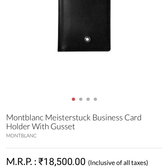 Montblanc Meisterstuck Business Card Holder With Gusset - Picture 4 of 7